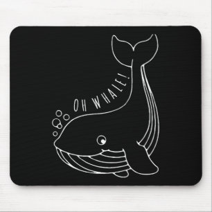 Tapis De Souris Oh Whale Funny Cadeau