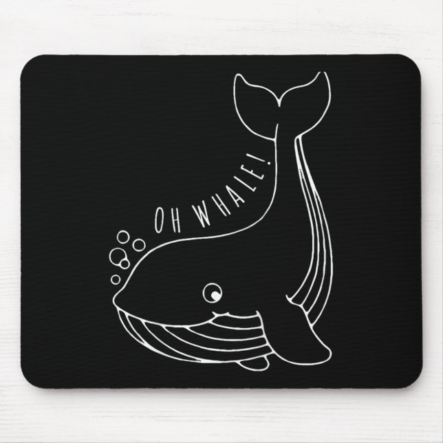 Tapis De Souris Oh Whale Funny Cadeau (Devant)