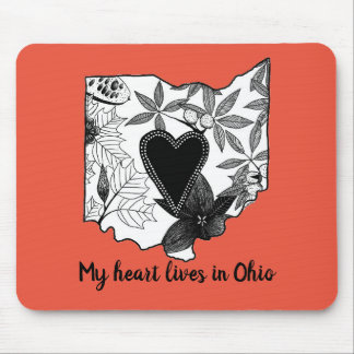 Tapis De Souris Ohio Illustration Mousepad