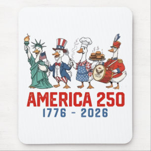 Tapis De Souris Oie 4 juillet Amérique 250e 1776 2026 