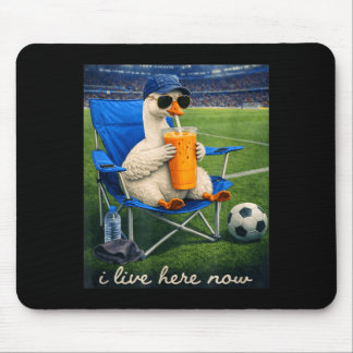 Tapis De Souris Oie Drôle de Foot I Vis ici Maintenant
