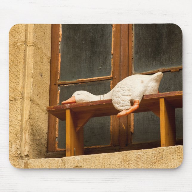 Tapis De Souris Oie posée sur un banc Mousepad (Devant)