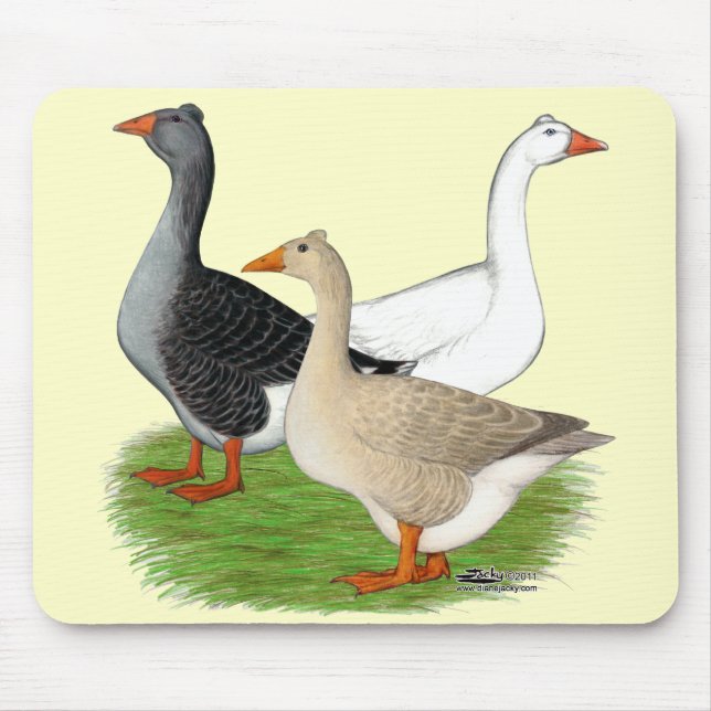 Tapis De Souris Oies : Trio Tufted (Devant)