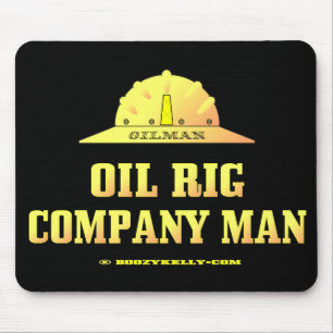 Tapis De Souris Oilman, homme de Rig Company Pétrolière, perçag