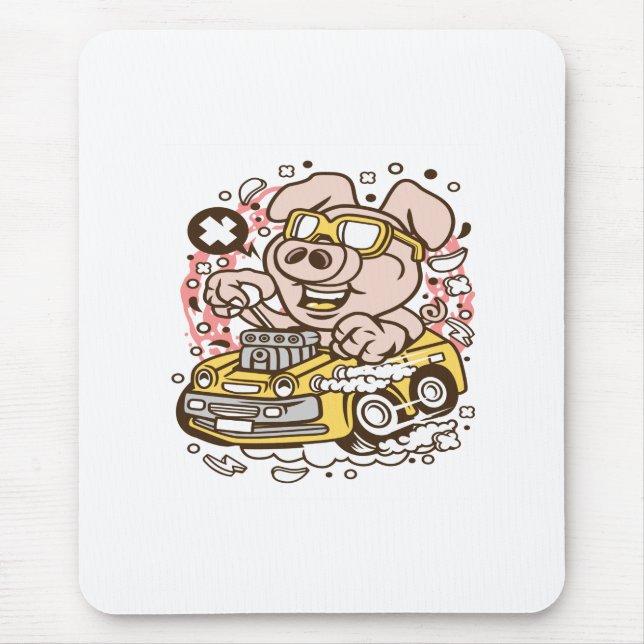 Tapis De Souris Oink Hotrod (Devant)