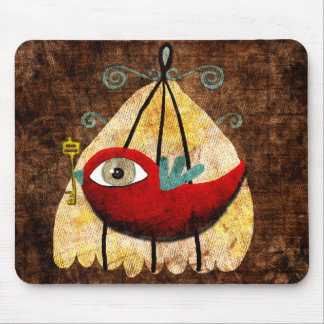 Tapis De Souris oiseau avec une clé