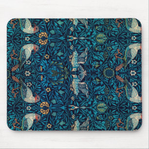 Tapis De Souris Oiseau bleu vintage par William Morris
