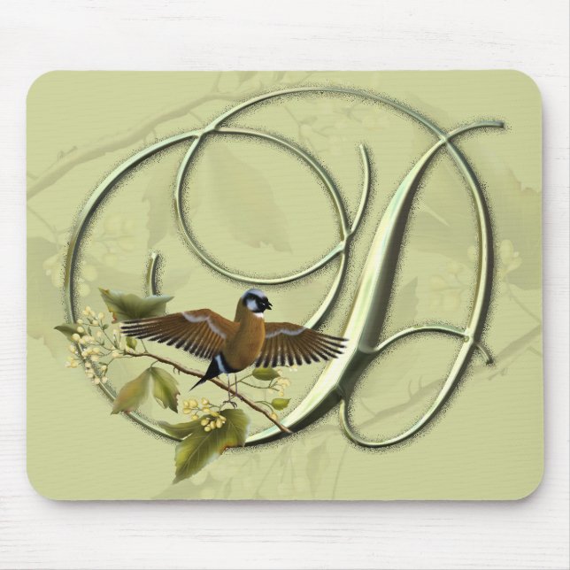 Tapis De Souris Oiseau chanteur D initial (Devant)
