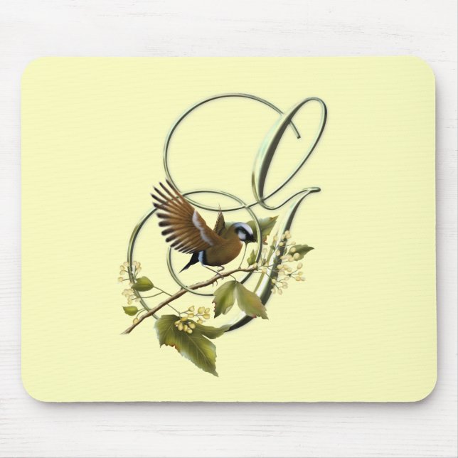 Tapis De Souris Oiseau chanteur G initial (Devant)