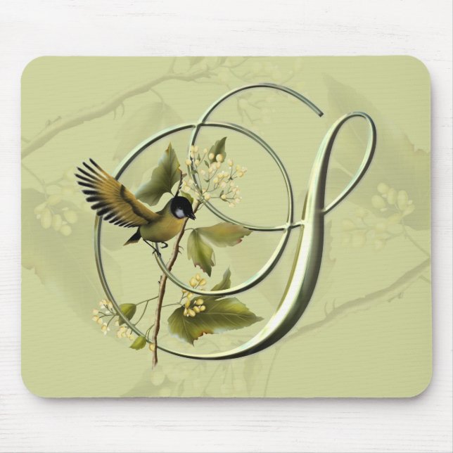 Tapis De Souris Oiseau chanteur S initial (Devant)