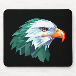 Tapis De Souris Oiseau d'aigle Liberté animale Monde de la faune M