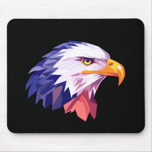 Tapis De Souris Oiseau d'aigle Liberté animale Monde de la faune M