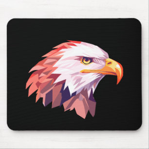 Tapis De Souris Oiseau d'aigle Liberté animale Monde de la faune M