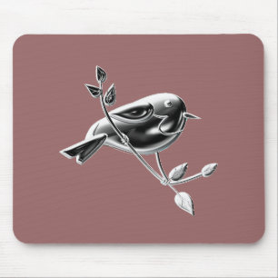 TAPIS DE SOURIS OISEAU D'ARGENT