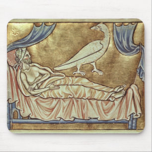 Tapis De Souris Oiseau de Caladrius, réputé prévoir