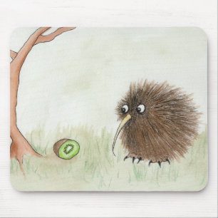 Tapis De Souris Oiseau de kiwi et kiwis