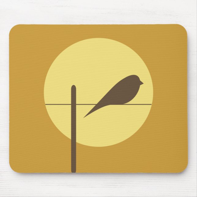 Tapis De Souris Oiseau de lune (Devant)