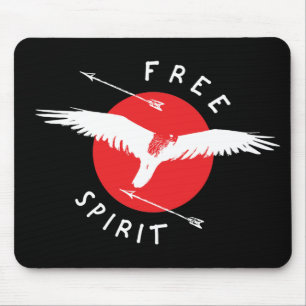 Tapis De Souris Oiseau De Prey Esprit Libre