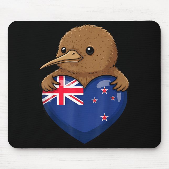 Tapis De Souris Oiseau Kiwi de Nouvelle-Zélande (Devant)