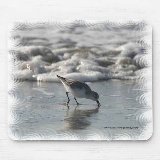 Tapis De Souris Oiseau Mousepad de plage (Devant)