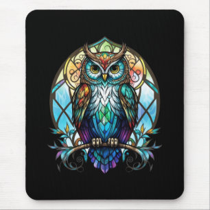 Tapis De Souris Oiseau Oiseau Portrait animal Verre tendu Faune