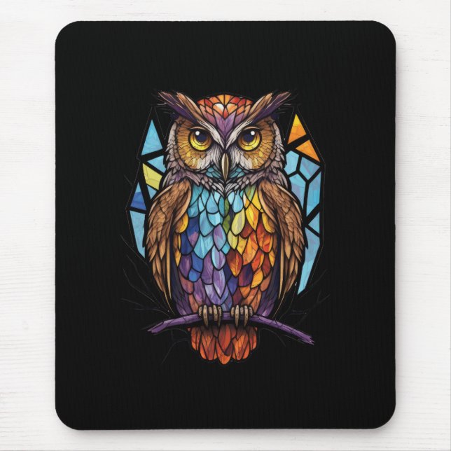 Tapis De Souris Oiseau Oiseau Portrait animal Verre tendu Faune (Devant)