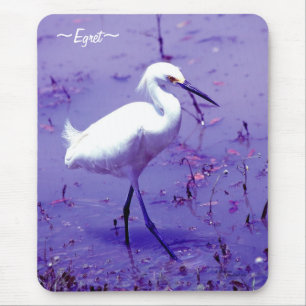 Tapis De Souris Oiseau pourpre Mousepad de héron