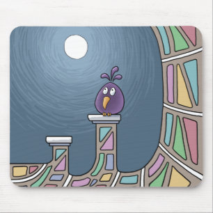 Tapis De Souris Oiseau Tiki Kaléidoscope