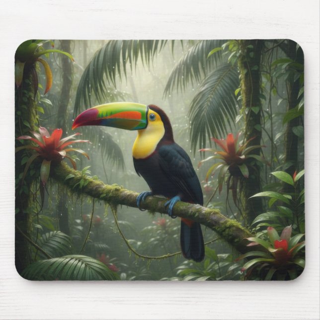 Tapis De Souris Oiseau Toucan (Devant)