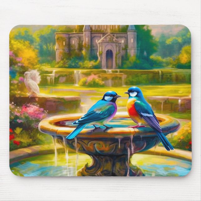 Tapis De Souris Oiseaux d'art (Devant)