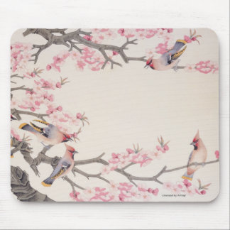 Tapis De Souris Oiseaux de chant au printemps