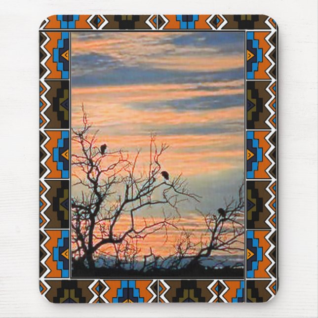 Tapis De Souris Oiseaux et branches (Devant)
