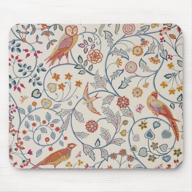 Tapis De Souris Oiseaux et fleurs, William Morris (Devant)