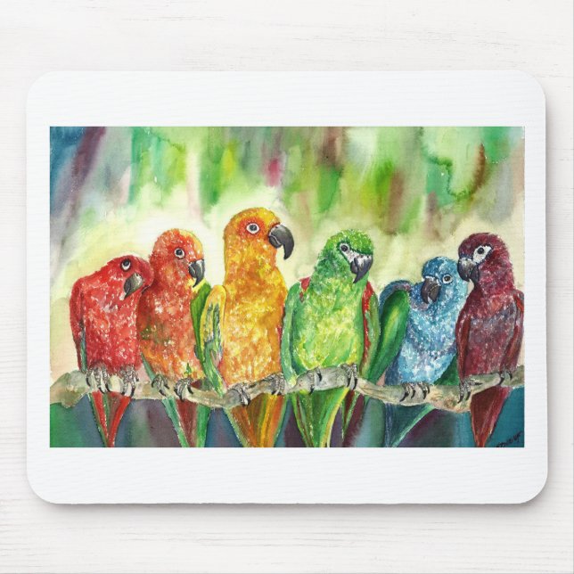 Tapis De Souris Oiseaux tropicaux (Devant)