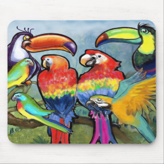 Tapis De Souris Oiseaux tropicaux