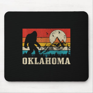 Tapis De Souris Oklahoma Bigfoot Vintage Montagnes Randonnée Campi
