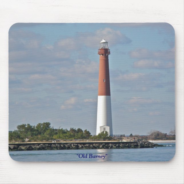 Tapis De Souris "Old Barney" Barnegat Lighthouse LBI NJ (Devant)