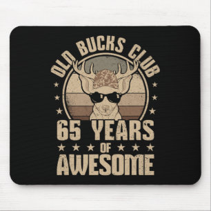Tapis De Souris Old Bucks Club 65 Ans De Chasseur Awesome 65th Bir