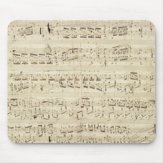 Tapis De Souris Old Music Notes (Devant)