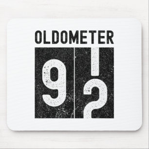 Tapis De Souris Oldometer 92e anniversaire drôle rétro 92 ans