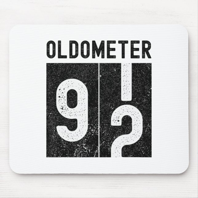 Tapis De Souris Oldometer 92e anniversaire drôle rétro 92 ans (Devant)