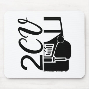 Tapis De Souris Oldtimer 2cv Typografie Halbe Ente