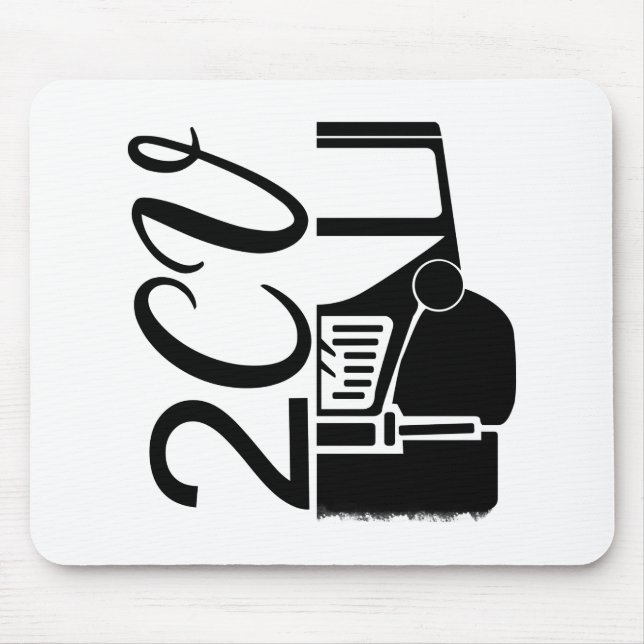 Tapis De Souris Oldtimer 2cv Typografie Halbe Ente (Devant)