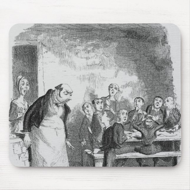 Tapis De Souris Oliver demandant plus (Devant)