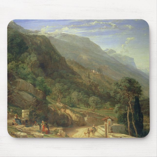Tapis De Souris Oliveraies chez Varenna, lac Como, Italie, 1861 (o (Devant)