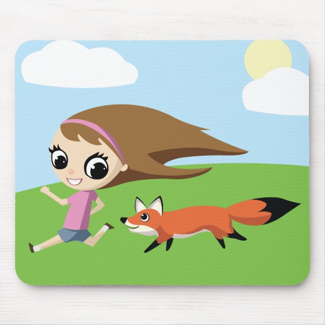 Tapis De Souris Olivia et cheddar (Devant)