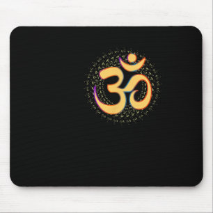 Tapis De Souris Om Aum Omkara Symbole Ancien Art Spirituel Yoga Me
