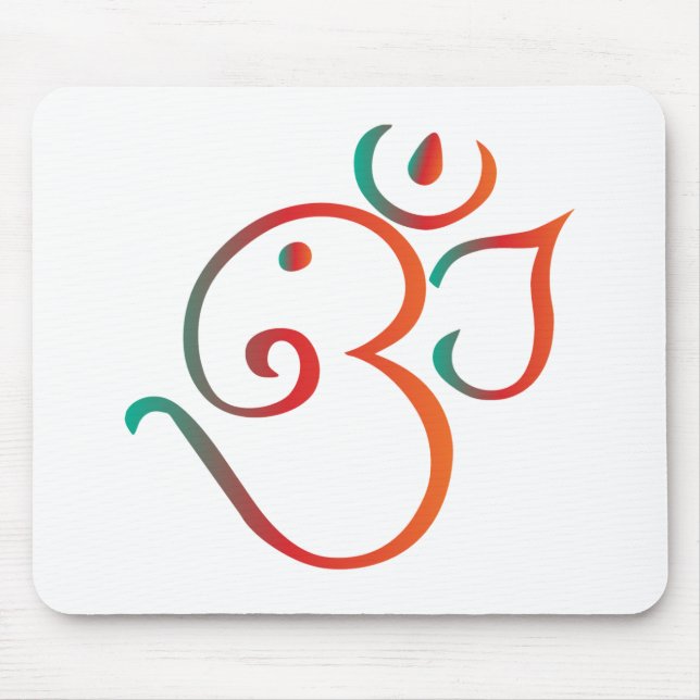 Tapis De Souris OM-ganpati-vert-orange (Devant)
