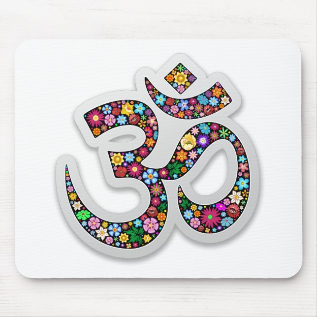 Tapis De Souris Om Ohm Aum Namaste Yoga (Devant)