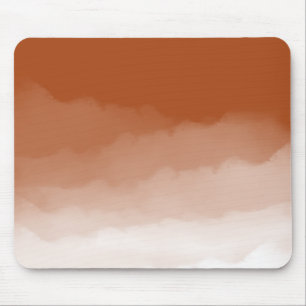 Tapis De Souris Ombre d'aquarelle orange brûlée